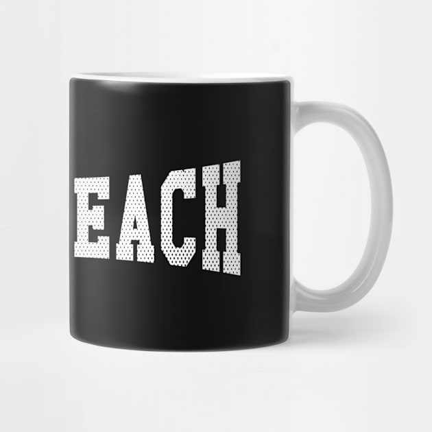 Long Beach, California - CA School Typography by thepatriotshop